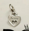Genuine Pandora "Mother"  Heart  Dangle Charm