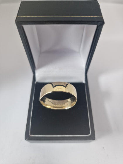 Gold Ring 9CT 375 5.9G Size W (please note has NICOLE engraved).