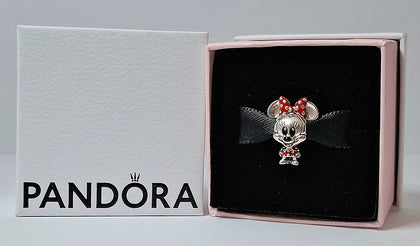 Pandora Disney Minnie Mouse Dotted Dress and Bow Charm