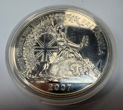 2007 BRITANNIA 10Z SILVER COIN