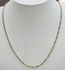 9ct Yellow Gold Twist Chain 18"