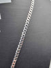 925 Sterling Silver Curb Chain Necklace With CZ Cross Pendant - 24" Long - 22.46 Grams **BRAND NEW**