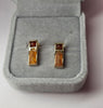 14ct yellow gold earrings with stones