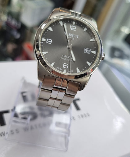 Tissot PR100 Titanium Quartz watch grey