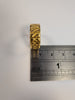 22ct Gold Patterned Wedding Band Ring Size  p 1/2