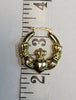 Beautiful 9ct Yellow Gold Claddagh Earrings - 3.97G - 3cm - Hallmarked