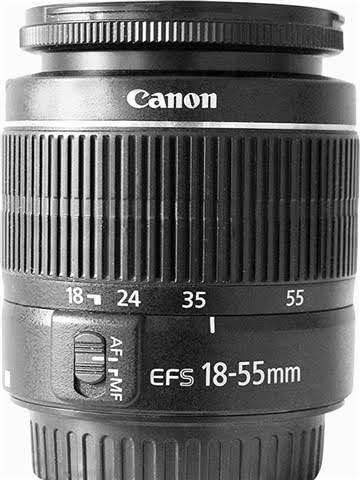 Canon EF-S 18-55mm f/3.5-5.6 III Black Lens