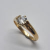 18ct Gold Gem Set SIngle Stone Ring Valued at £1100 Size Q