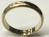 9ct gold wedding ring Q 1/2