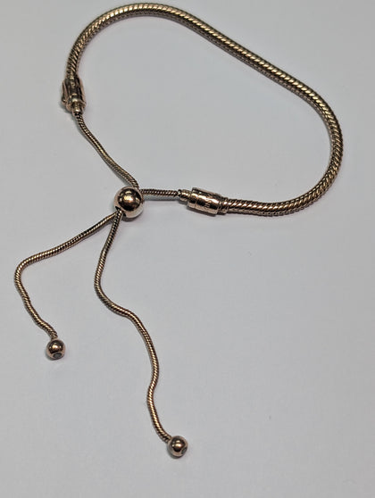 Rose Coloured Pandora Adjustable Bracelet