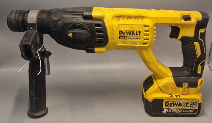 DEWALT DCH033 18V XR Brushless SDS-Plus Hammer Drill + 18V - 4ah Battery