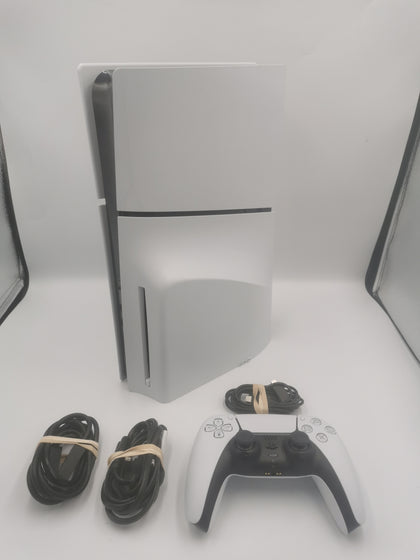 Playstation 5 Slim Console, 1TB, White, Unboxed with Controller