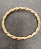 9ct Yellow Gold Ladies Hinged Bangle 63.5mm inside diameter -4-5mm width