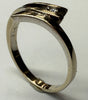 14CT GOLD STATEMENT RING WITH DIAMOND SIZE M