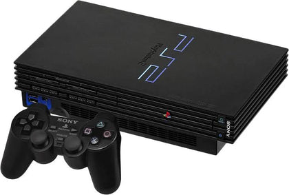 Sony Playstation 2 PS2 Black Console & Controller