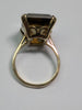9ct Gold Smokey Quartz Ring - Size J 1/2