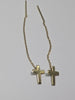 14CT GOLD DROP CROSS EARRINGS .77G PRESTON STORE