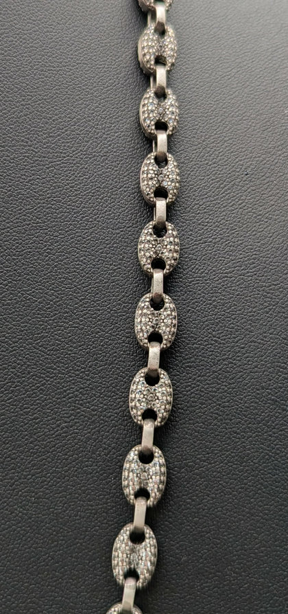 925 Hallmarked, Silver, Gucci Link Chain, 18