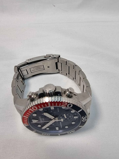 Tissot T-Sport Seastar 1000 Gents Quartz Pepsi Bezel Diver Watch - Steel Bracelet - Unboxed