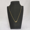 22K Gold, (919 Pure Gold) Necklace with Small Pendant, 3.40Grams, Length: Approx. 16" Length