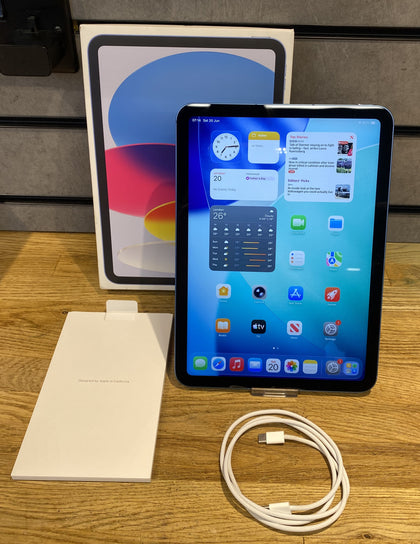iPad A16 256GB- Unlocked - 100% BH - Blue - Boxed