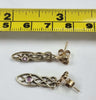 9ct Two Colour Gold Sapphire Clogau Dropper Earrings