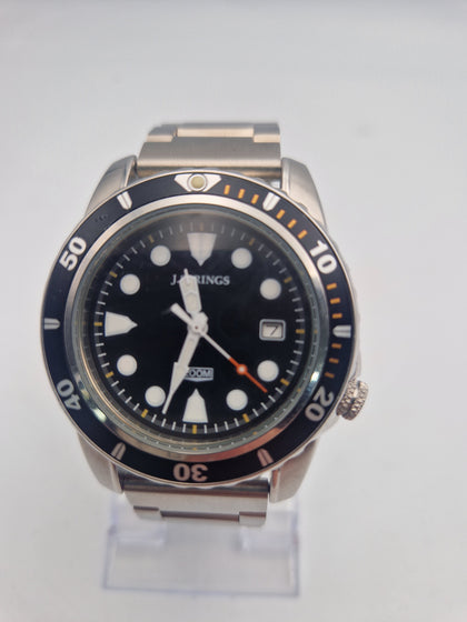 J.springs 200mm stainless steel mens Divers seiko quartz watch BOXED
