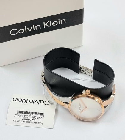 Calvin Klein Women's Joyful Watch Womens 25100028 Stainless Steel Gold Rose