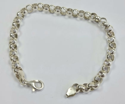 Silver Hoop Bracelet 8.5 