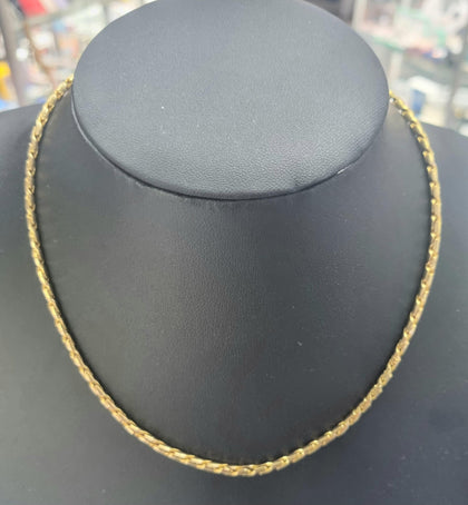 9ct gold chain (17 inch)