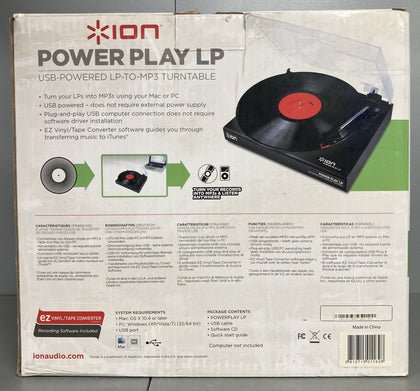 ** Collection Only ** Ion Quick Play LP USB Powered LP To MP3 Turntable