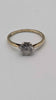 9ct Yellow Gold Ladies CZ Solitaire Ring – Size P – 1.62g – Classic Single Stone
