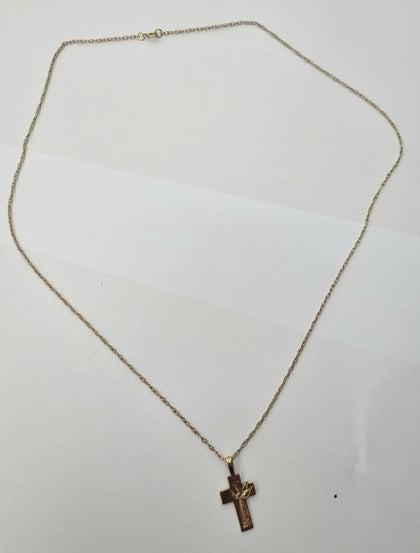 9ct Gold Chain with Cross