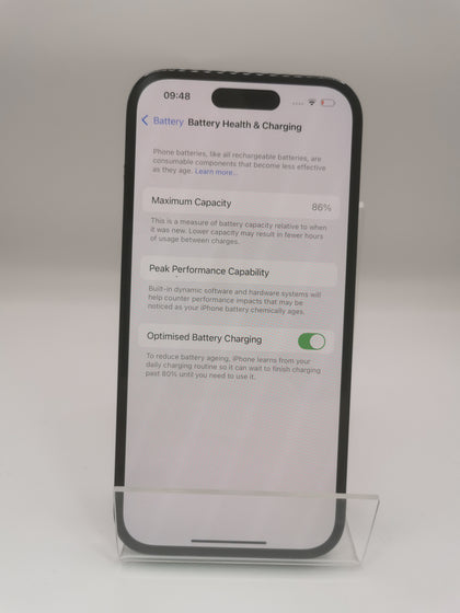 Apple iPhone 14 Pro 128GB Storage, Space Black Unlocked - 86% BH - Minor Screen Marks