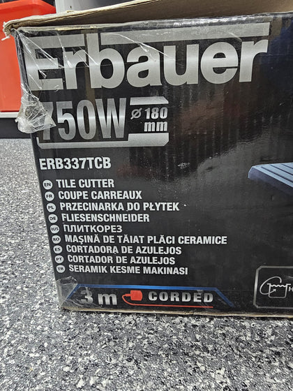 Erbauer 750W 220-240V Corded Tile Cutter ERB337TCB.