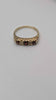 Vintage 9ct Yellow Gold Garnet & CZ Ring – Size Q – 2.22 Grams – Classic Gemstone Design