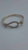 Solid 925 Sterling Silver Horseshoe Bangle - 31.42 Grams **BRAND NEW**