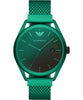 Emporio Armani Matteo Mesh Watch Green**Boxed**