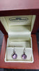 Herbert brown 9ct earrings.weight 1.72g.