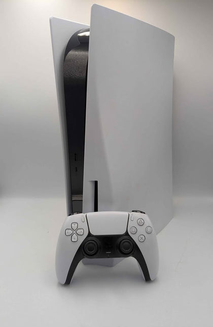 Sony PlayStation 5 Console, Disc Edition, 825GB, White With DualSense Wireless Controller, Unboxed