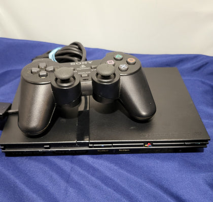 Playstation 2 Slimline Console, Black with 1 x Controller -  Unboxed