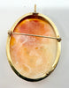 9ct yellow gold cameo broach