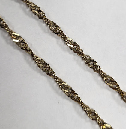 9ct Yellow Gold Rope Chain - 18