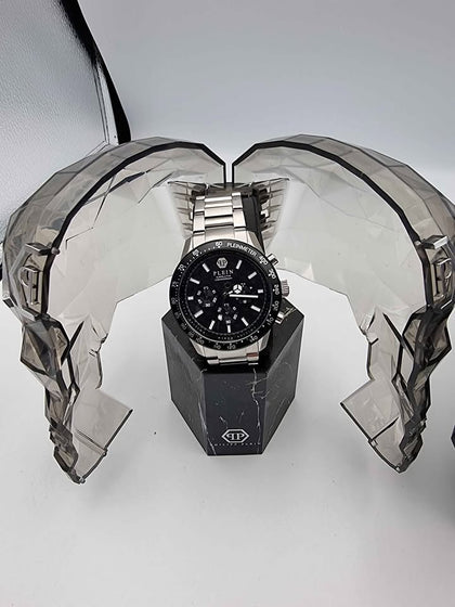 Philipp Plein Pleinmeter Mens Quartz Chronograph Watch -  44mm Steel Bracelet - Boxed **BRAND NEW**