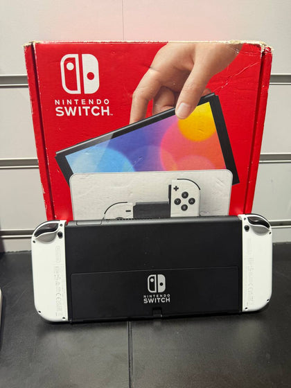 Switch Console, 64GB OLED + White Joy-Con, Boxed
