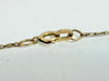 9ct yellow gold ingot pendant and chain 23"