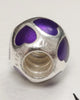 Genuine Pandora "Love You" Purple Enamel Hearts S925ALE Charm 790543EN13 Retired