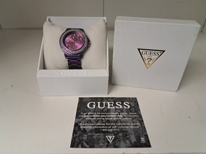 Guess Iridescent Rhinestone Multifunction Watch GW0410L4 - Great Yamrouth