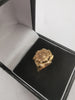 9CT Gold Imperio Mexicano 1865 Coin Ring, 2.4Grams, 375 Hallmarked (SIZE: Q)