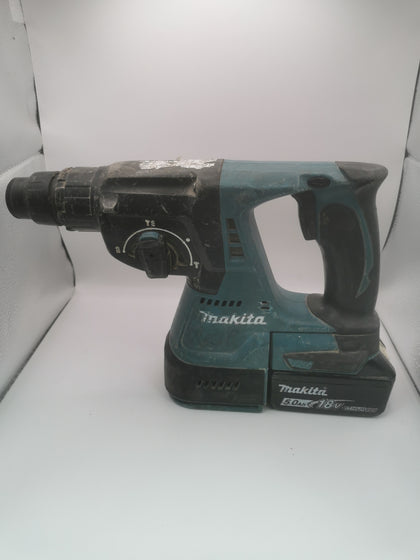 Makita DHR242 18V Li-ion Brushless Rotary Hammer Drill with 5.0Ah Battery